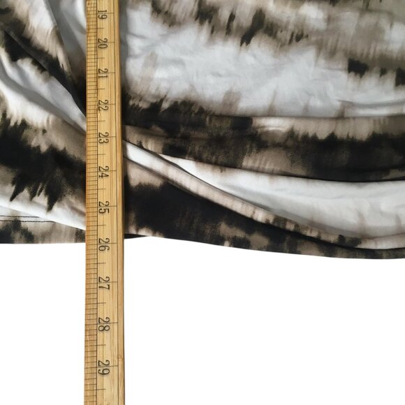 Calvin Klein Shirt Womens 3X Ruched Stretch Sleeveless Abstract Print Plus Size - Picture 5 of 14